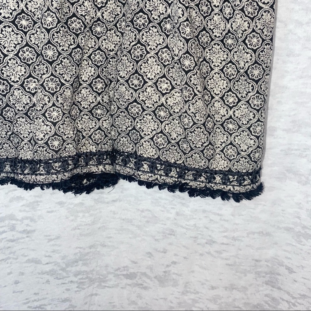 American Eagle Outfitters Boho Chic Mixed Grey Black Printed Romper Size Small - Picture 9 of 9
